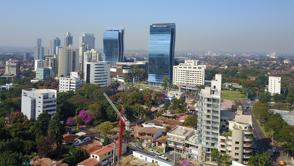 Panoramic view of Asunción, Paraguay