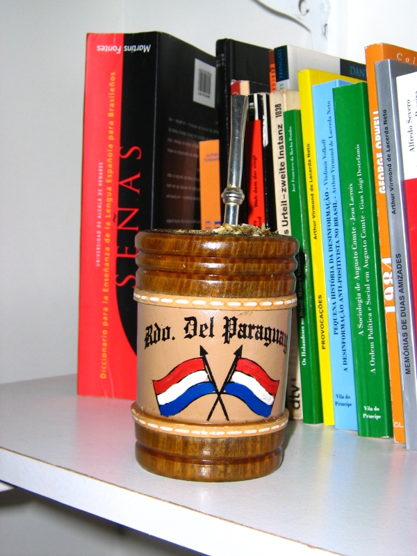 Traditional Paraguayan tereré drink